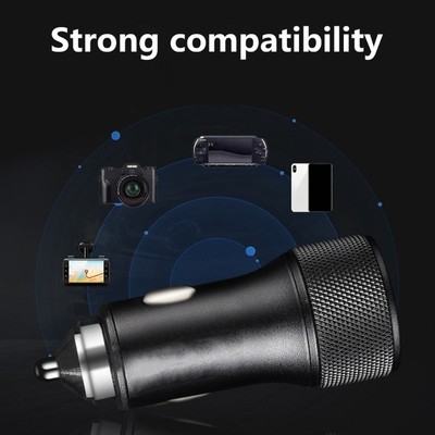 USB Car Charger Fast Charging Adapter with Two USB Port for 2 Devices Charging