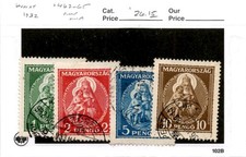 Hungary, Postage Stamp, #462-465 Used, 1932 Madoona (AB)