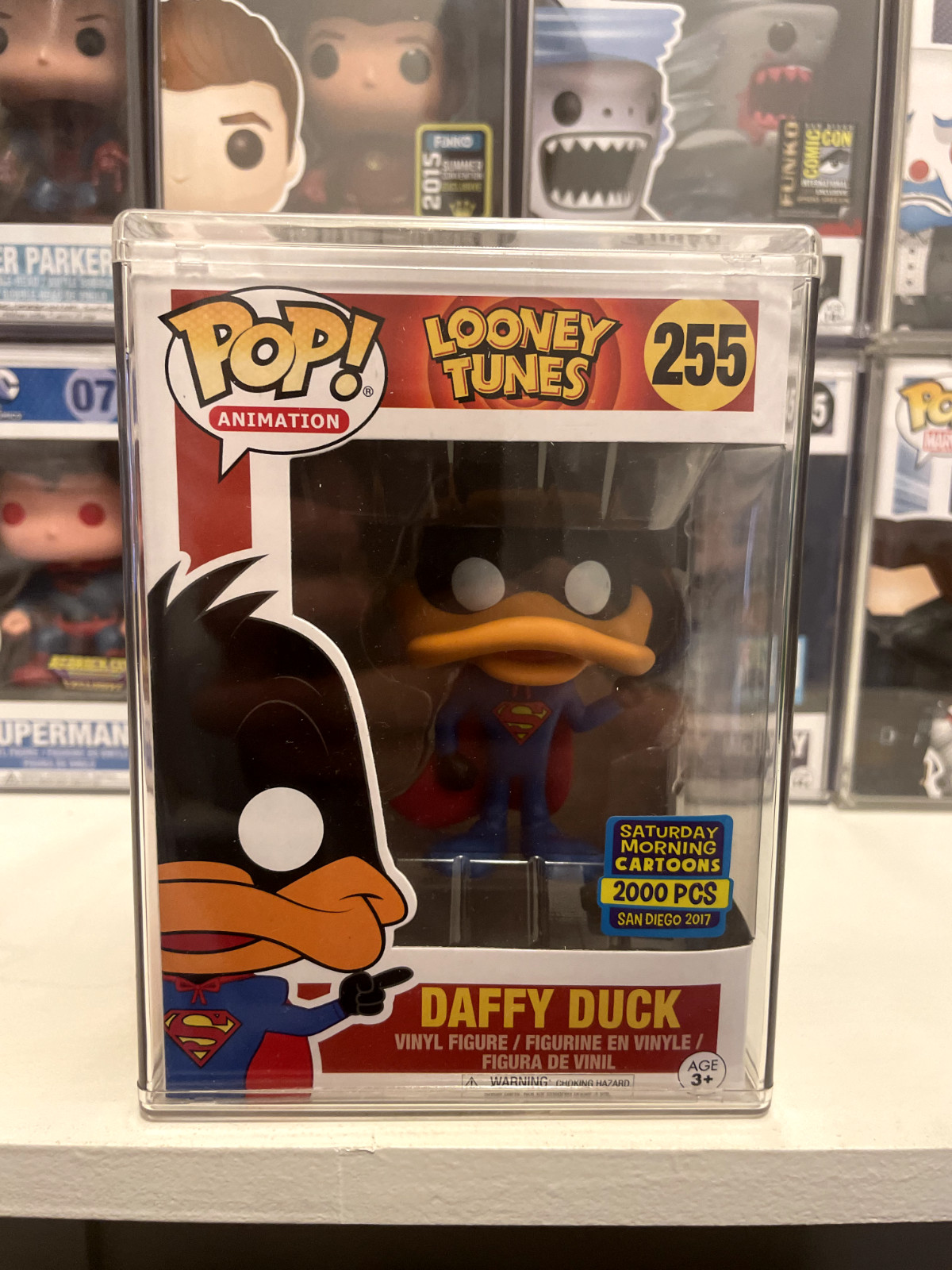 Funko Pop Looney Tunes Pato Lucas 255 (Superman) Sdcc 2017 Le 2000 Hardstack