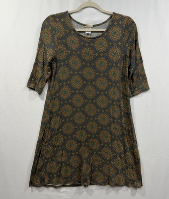 Natural Life All Day Butter Dress Brown Hippie Prairie Cottagecore Small