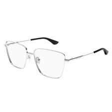 NEW Alexander McQueen AM0503O Eyeglasses 001 SILVER 100 AUTHENTIC