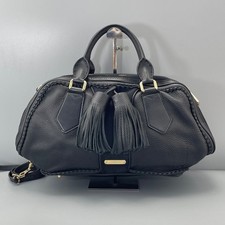 Burberry Pre-Owned Authentic Satchel Black Free Tracked Shipping