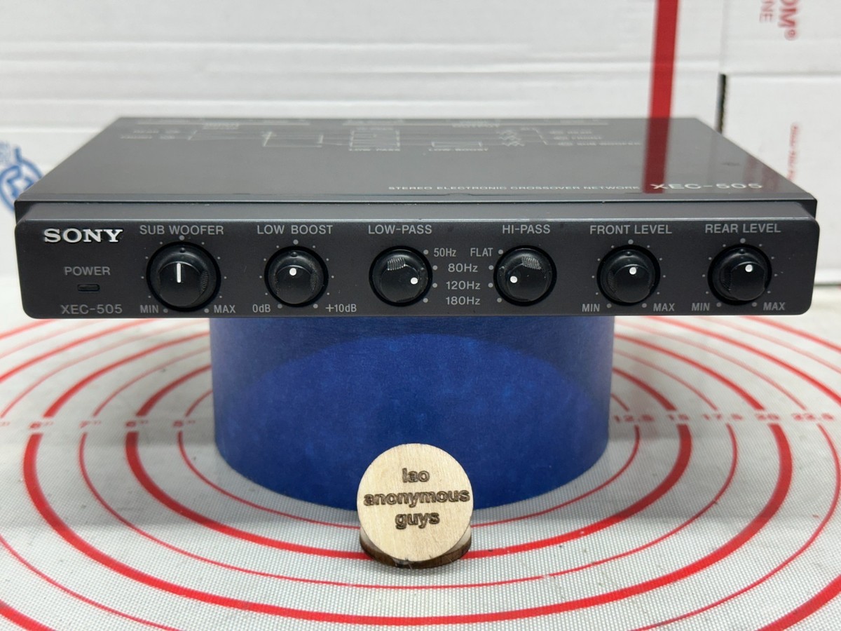 SONY # XEC-505 Electronic Crossover Network Vintage Old School SQ
