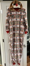 Rudolph the Red-Nosed Reindeer Women  s Pajamas One Piece Size 8/10 Pre-Owned