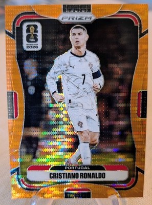 2026 Panini Prizm FIFA World Cup Cristiano Ronaldo Orange Preferred Prizm /99