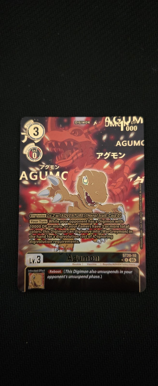 Digimon Tcg Agumon St-20 Oro Paralelo Raro