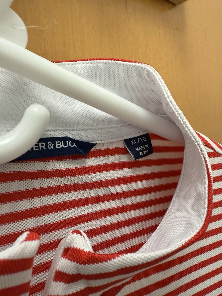 Top para mujer Georgia Bulldog Cutter&Buck Virtue Eco Piqué rayas reciclado” Foto 4 de 4