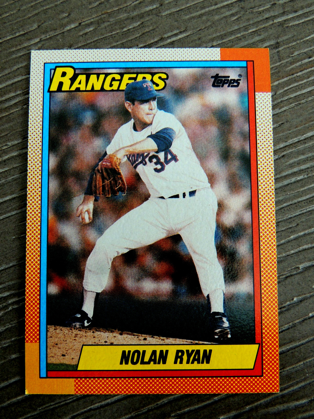 NOLAN RYAN 1990 TOPPS CARD #1    TEXAS RANGERS HOF