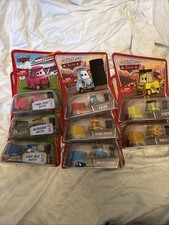 Disney Pixar Cars Piston Cup Pitty Crew Lot Of 8 Tank Coat Nitoade Guido Octane