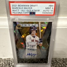 2021 Bowman Draft Invicta Gold Atomic auto Marcelo Mayer 23/50 PSA 9 Auto 10🔥🔥