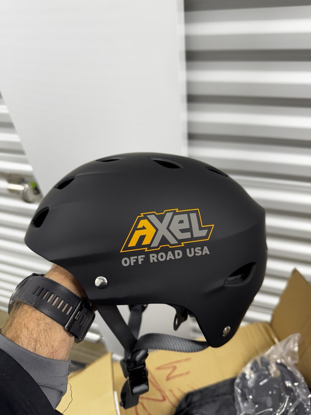 AXEL OFF ROAD TRAIL HELMET Matte Black Size M 