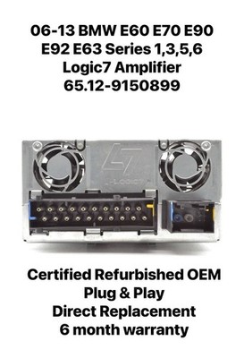   06-13 BMW E60 E90 E92 E63 Logic7 Amplifier 65.12-9150899 Reman 6 Warranty