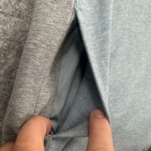 Pullover LL Bean donna medio collo cappuccio colorblock tasca maglione esterno - Foto 5 di 12