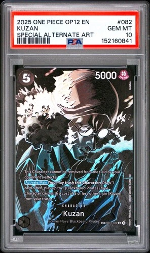 One Piece En Kuzan Special Alternate Art OP12 OP10-082 PSA 10 Gem Mint