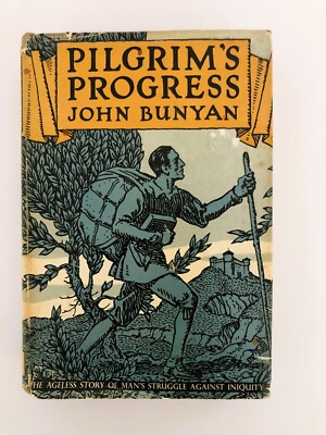 Vintage Pilgrim s Progress John Bunyan Hardcover w/ Dust Jacket Grosset & Dunlap