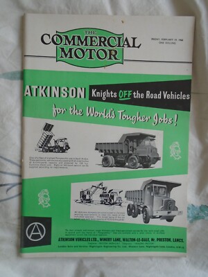 Commercial Motor 19 Feb 1960 Guy Warrior Light 8 24 Ton Eight Wheeler