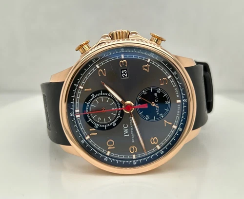 IWC Portugieser IW390209 Yacht Club 18k Yellow Gold Automatic Rubber 46mm Watch