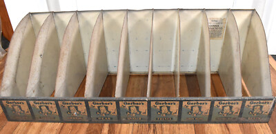 Vintage Gerber Baby Food Metal Fold Out Counter Top Display Shelf Rack ...