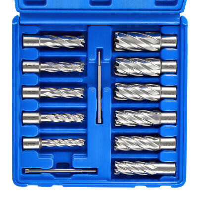 Annular Cutter Set 1/2'' to 1-1/16'' 3/4'' Weldon Shank Mag Drill Bits Magnetic