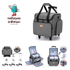 Sewing Machine Case with Detachable Dolly, Sewing Machine Tote with Removable...