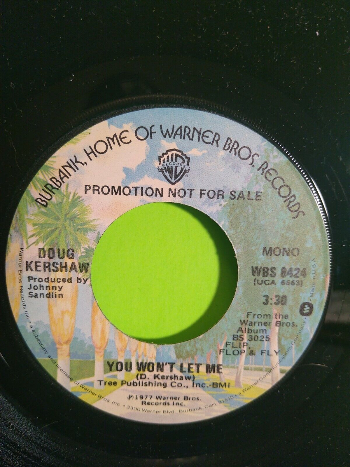Doug Kershaw You Won't Let Me 7" 45RPM Vinyl Record 1977 Promo