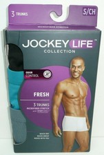 jockey life men's fresh microfiber trunk