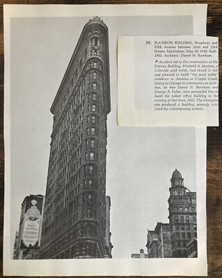 Book Clipping Photo Flatiron Building Broadway And 5th Ave Manhattan NY 1938
