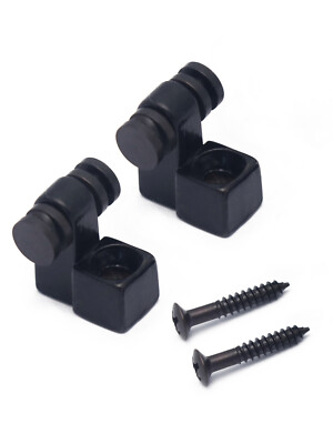 Roller String Trees String Retainer Guides for Strat Tele Style Guitar Black 2pc