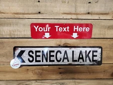 DIRECTIONAL STREET SIGN, Vintage rusty look, ANY NAME, custom sign, decor, 