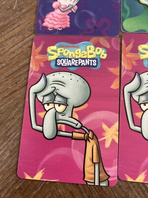 spongebob coin pusher rare card SpongeBob coin pusher card lot Of 9