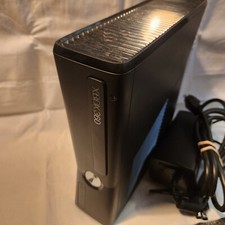 Xbox 360 S Slim Console Power Cable Only 320GB Hard Drive Tested Matte Black