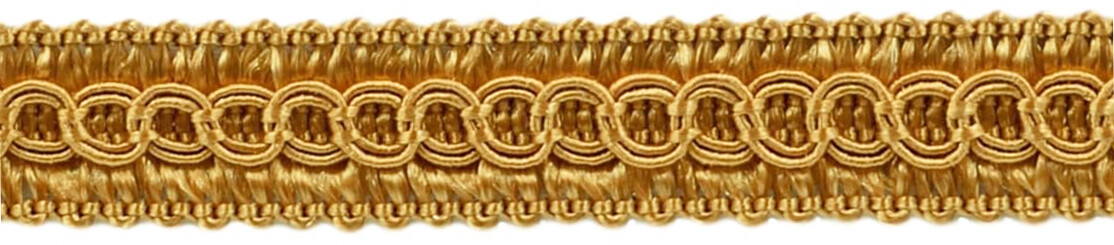 Scroll Gimp Braid Trim, Style# 0050SG, Color# C4 - Antique Gold [14 Yards]