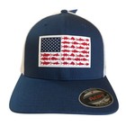 Columbia PFG Mesh Fish Flag Ball Cap, Night Tide/White - L/XL