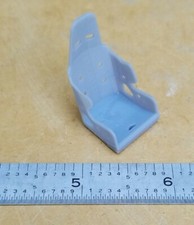 RESIN 3D PRINTED 1/25 SCALE ALUMINUM RACING SEAT DRAG DIRT TRACK