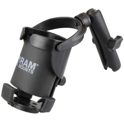 RAM-B-417B-C-201U RAM Level Cup  XL 32oz Drink Holder w/ Long Double Socket Arm