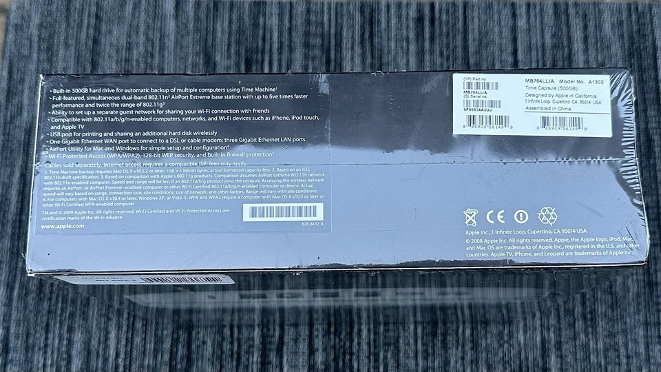 Apple Time Capsule 500 GB sellado de fábrica Foto 3 de 4