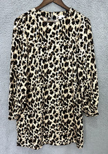Reynah Couture Dress 8 Leopard Print Retro Glam Mob Wife Aesthetic Y2K Party