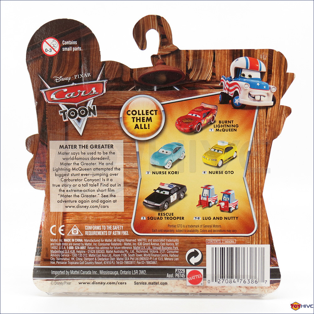 ミニカー Disney Pixar Cars Toon Lug and Nutty Disney Cars Main Series Lug & Nutty with Oil Cans Diecast