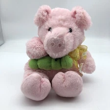 Hug Fun International Pink Pig with Catapillar Plush Super Soft Stuffed Animal