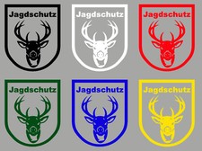 Aufkleber Jagdschutz Jäger Jagd Wald Wild Forst Förster versch. Farben zur Wahl