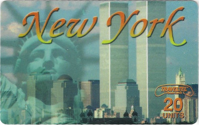 TK 86b Telefonkarte/Phonecard Traveltel 20u New York Twin Towers