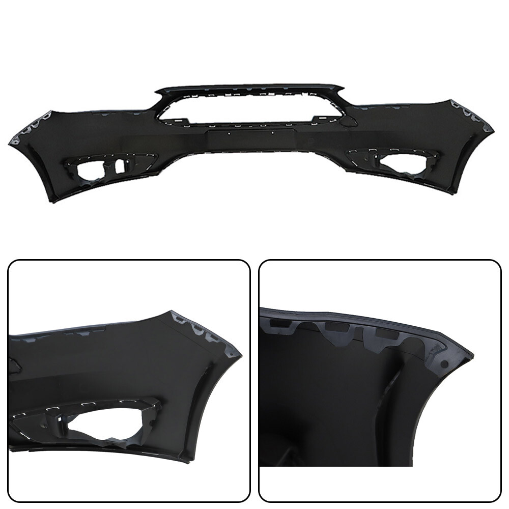 For Ford Focus 15-2018 Front Bumper Cover+Upper Grille w/Fog Light (Cover) Pair
