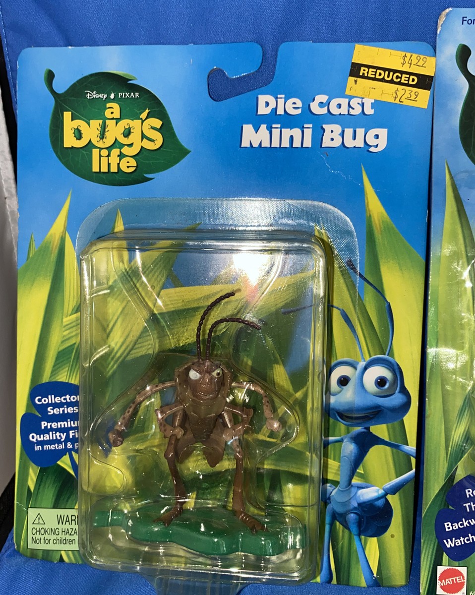 A Bugs Life Die Cast Characters Flick, Hopper and Crawling Critter