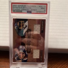 2007 Donruss Classic Fouts/Winslow combo Jersey Psa 9 Pop 1