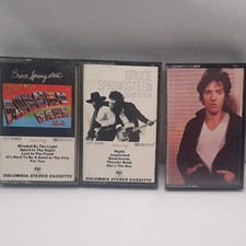 BRUCE SPRINGSTEEN Lot of 3 Cassette Tapes Born To Run Greetings Asbury Darkness