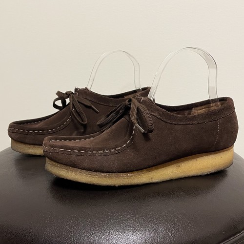 dark brown suede wallabees