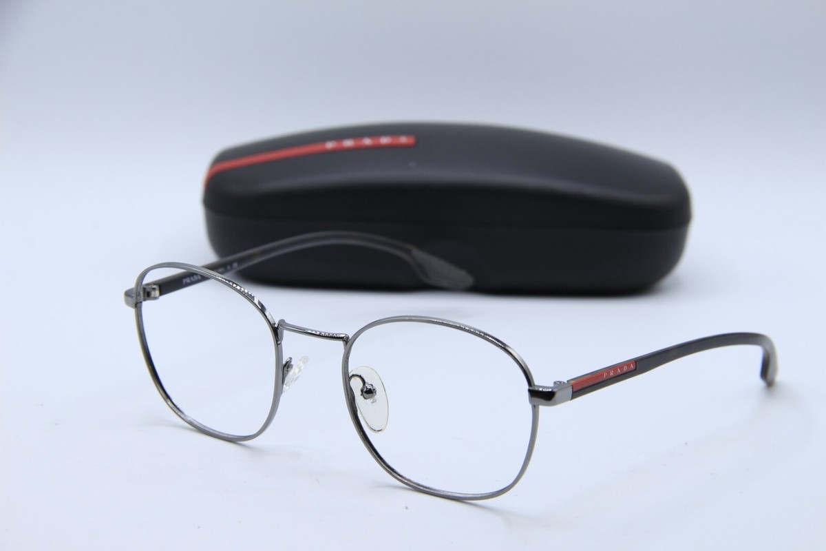 NEW PRADA VPS 51N 5AV-1O1 SILVER HAVANA BLACK AUTHENTIC EYEGLASSES