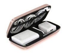 iMangoo Electronics Organizer Travel Case Small Size Essentials. Rose gold