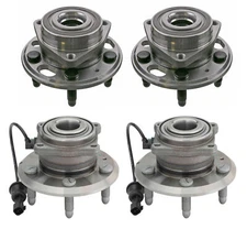 Moog Front Rear Wheel Bearing and Hub Assemblies Kit For Chevy GMC Sport Utility