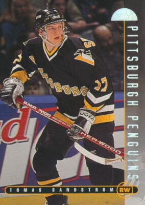 1995-96 Leaf #265 TOMAS SANDSTROM - Pittsburgh Penguins